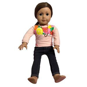 American Girl Doll One of a Kind Create Your Own Light Brown Hair Blue Eyes